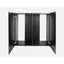 AQUAEL Meuble Glossy 150 Noir Portes Acrylique 150x50x72cm