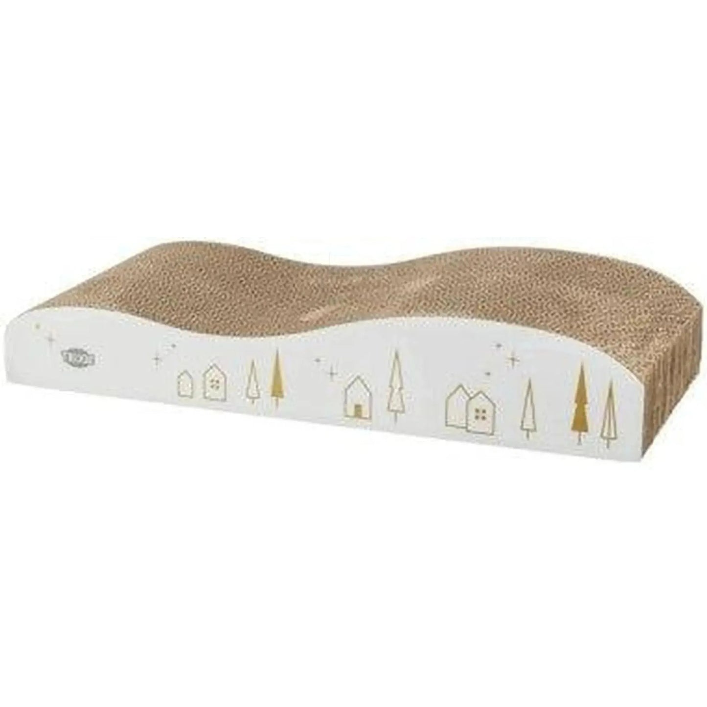 TRIXIE Xmas Griffoir Carton 43.5x8x20cm Blanc/Doré