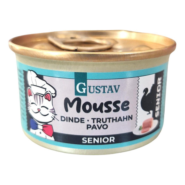 GUSTAV Mousse Senior Dinde 85g