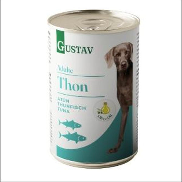 GUSTAV Pâtée chien adulte au thon 400 g
