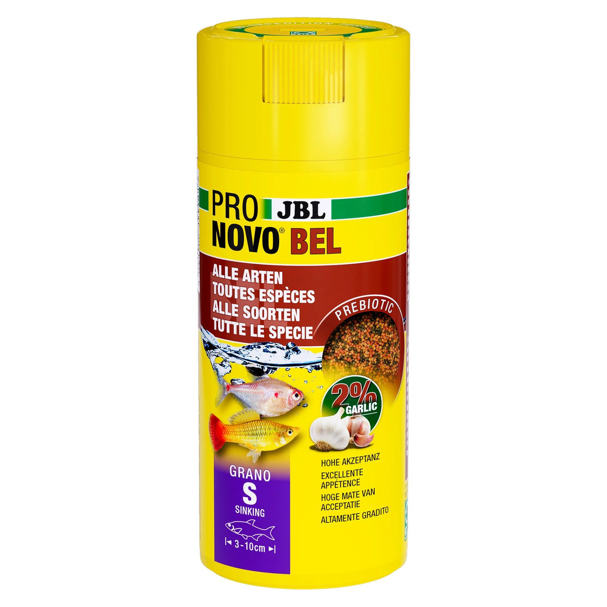 JBL ProNovo Bel Grano S Granulés pour Poissons d'Aquarium 250ml