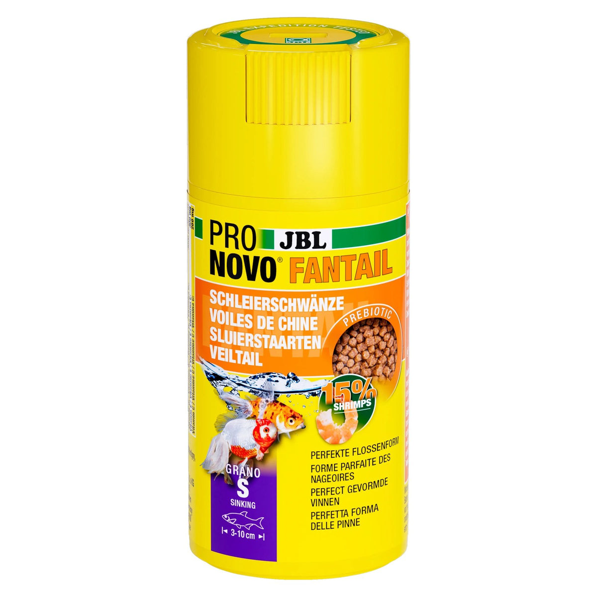 JBL ProNovo Fantail Grano S Granulés pour Poissons Rouges d'Élevage 100ml