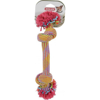 ZOLUX Jouet Corde 2 Noeuds Cosmic Multicolore 25cm