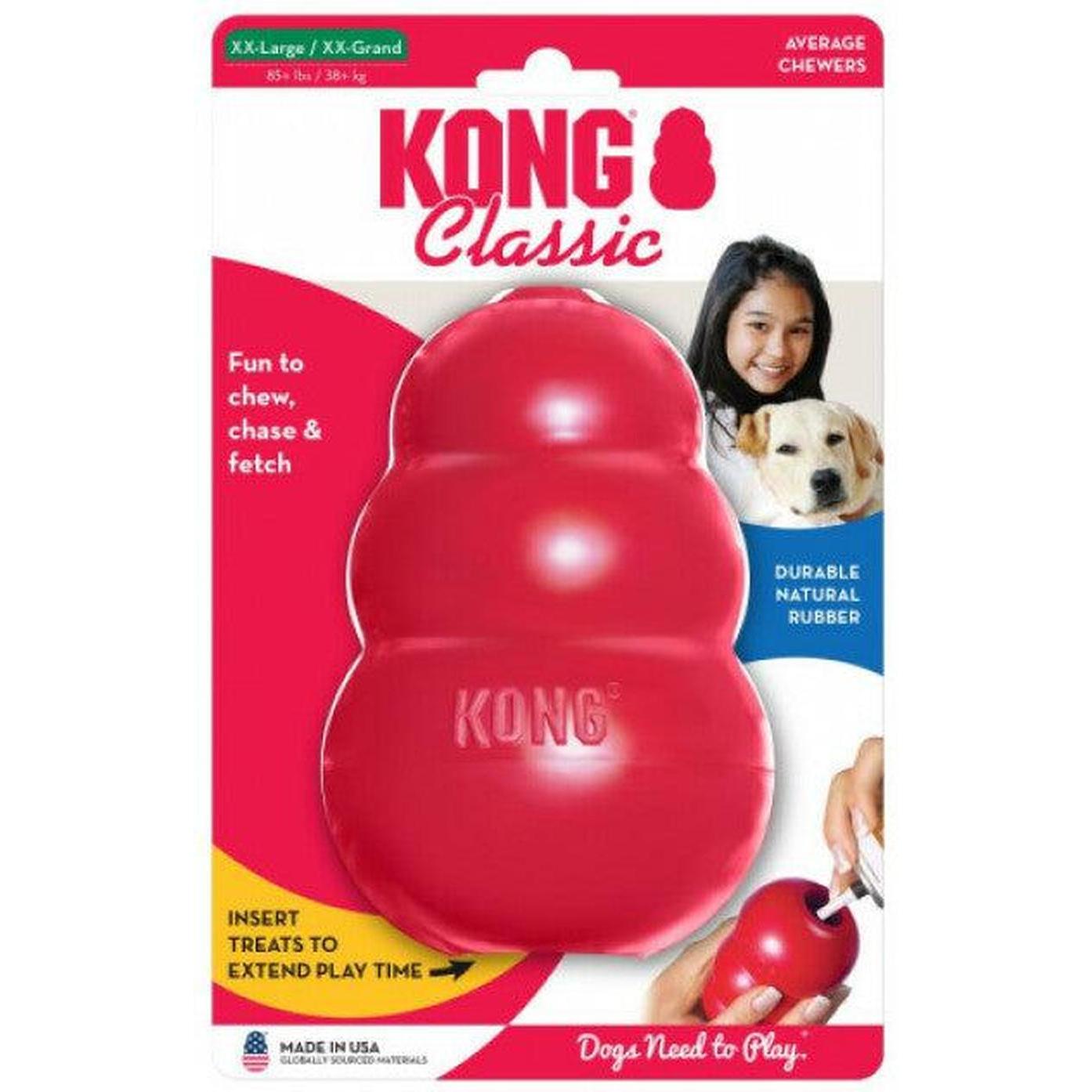 KONG Classic S Rouge Jouet pour Chien Jusqu'à 9 kg