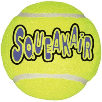 KONG Squeakair Balls M Lot de 3 balles de tennis pour chiens 6cm