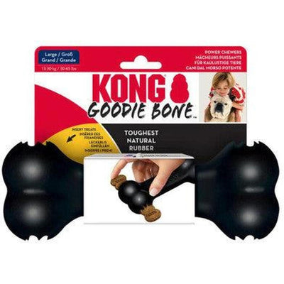 LAROY KONG Extreme Goodie Bone L Jouet Ultra Résistant pour Chien Taille L Noir