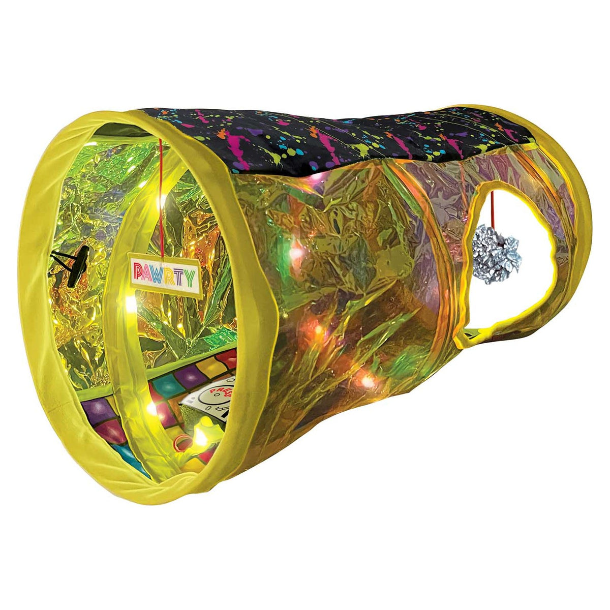 KONG Play Spaces Rave Cave Tunnel Lumineux et Musical pour Chat