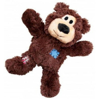 KONG Wild Knots Bears S/M Jouet Peluche Résistant pour Chien 18cm Coloris Aléatoire