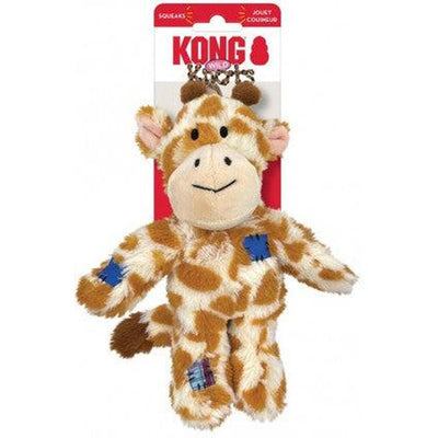 KONG Wild Knots Girafe S Jouet pour Chien Jaune/Orange