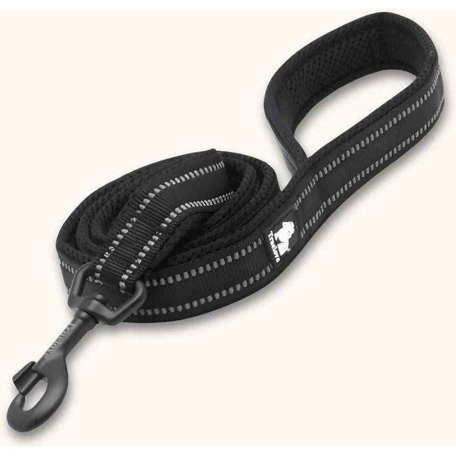 ZOOMALIN Laisse nylon réfléchissante noir 120cm