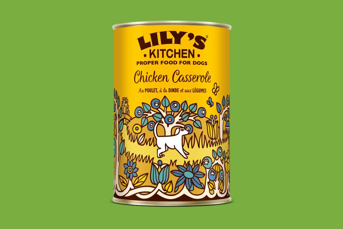 LILY'S KITCHEN Adulte Terrine Chicken Casserole Poulet Dinde et Légumes 150g
