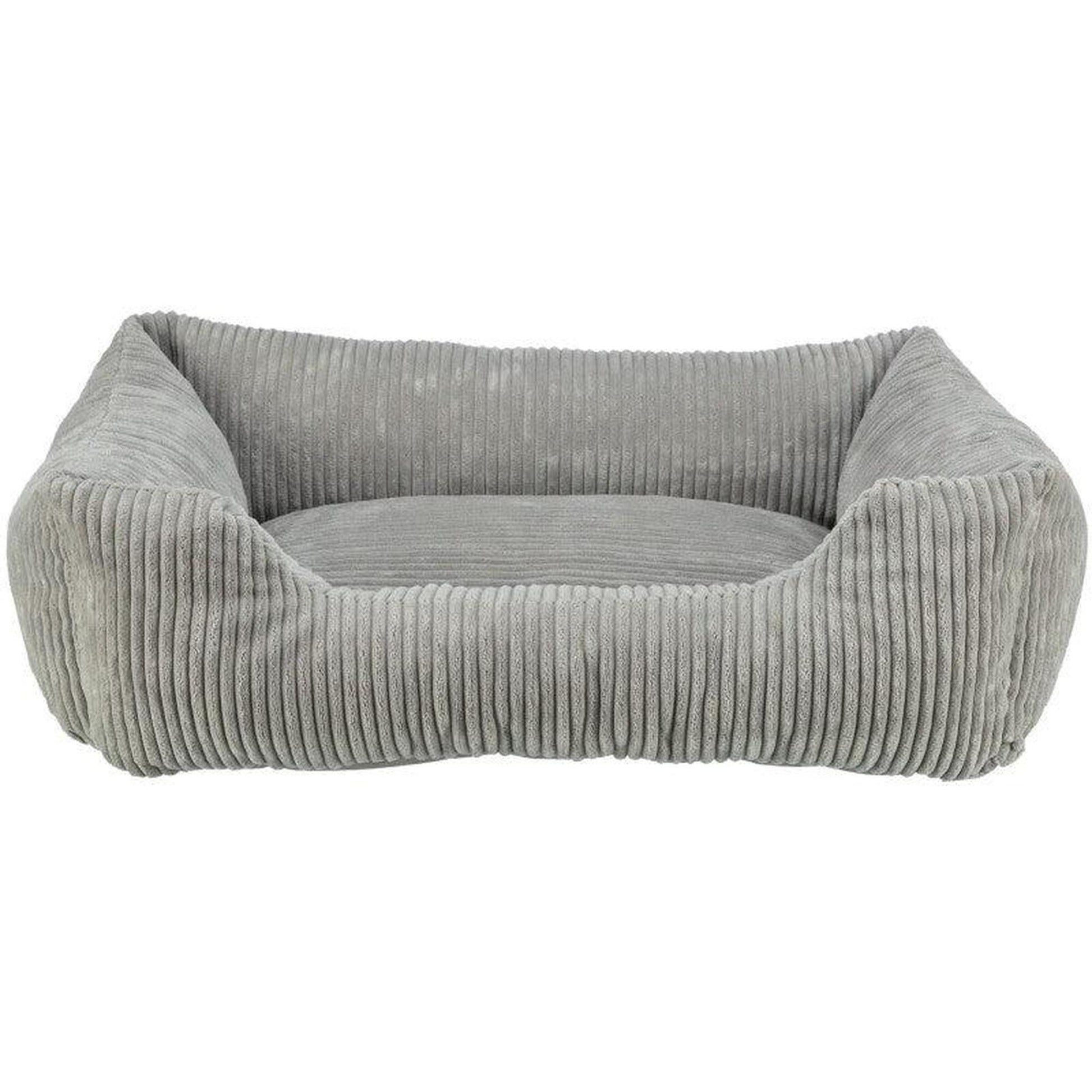 TRIXIE Couchage Jonna 110x75cm Gris Velours Côtelé