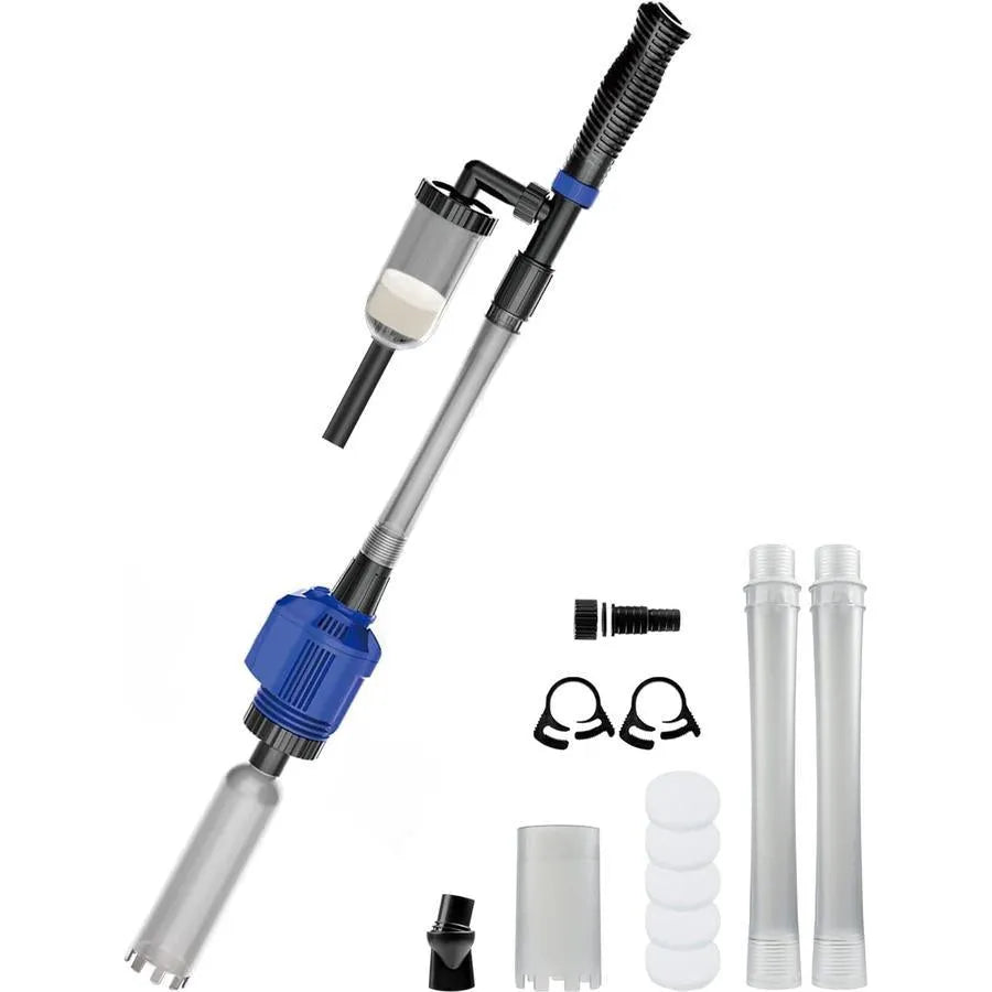 LAROY Aspirateur pour Aquarium avec Sac Facile à Nettoyer Longueur Réglable 40 cm