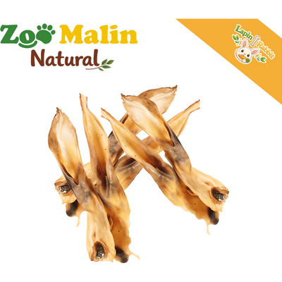 Oreilles de lapin sans poils Friandise Naturelle pour Chiens