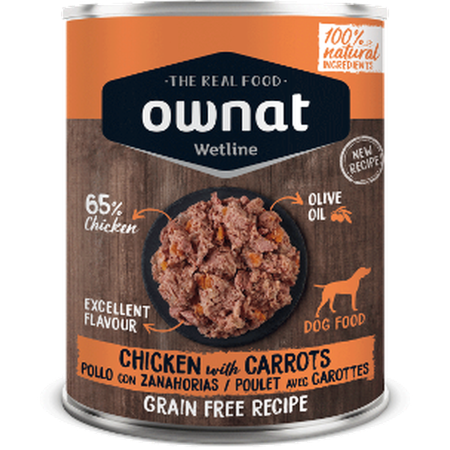 OWNAT Wetline Dog Chicken et Carrots 395g