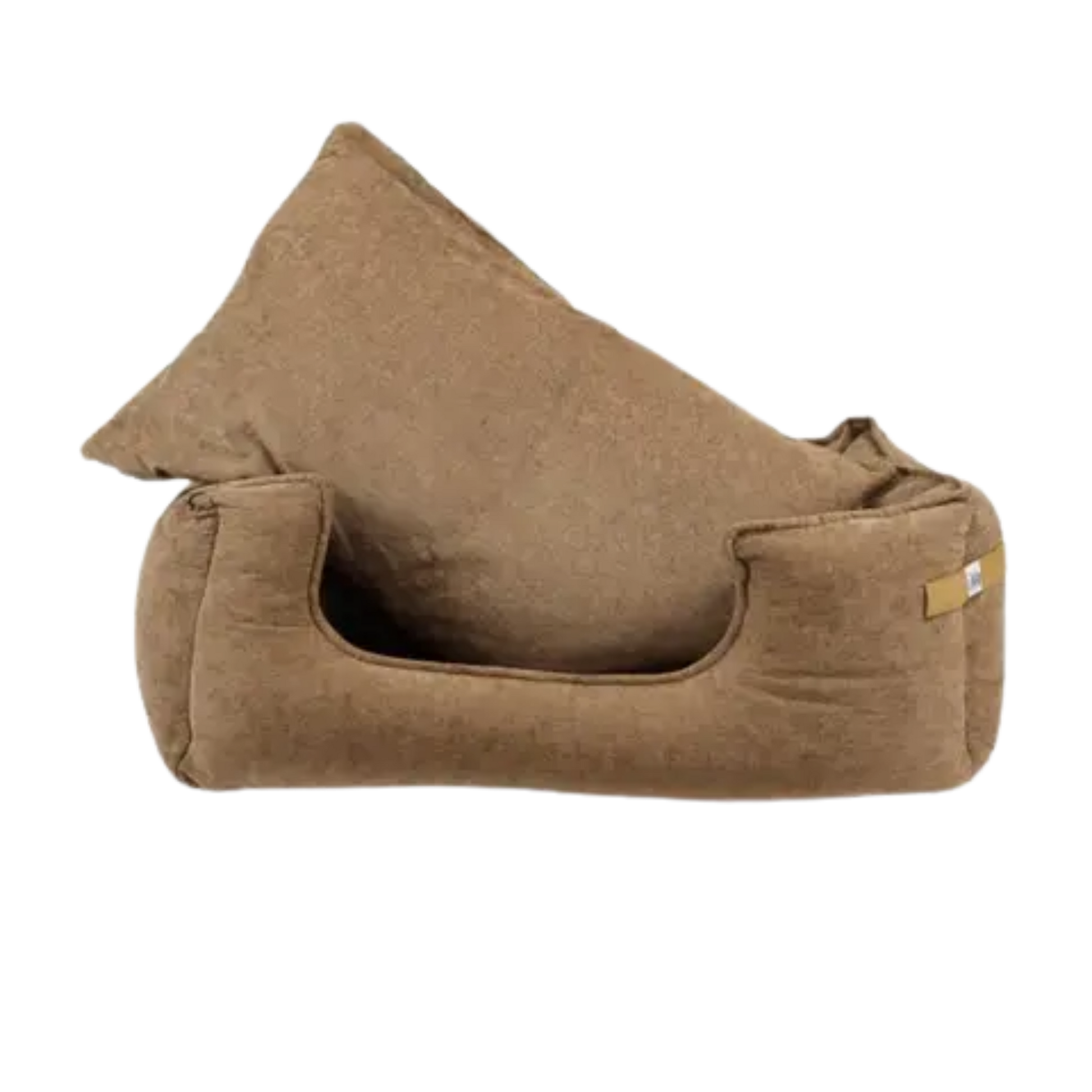 ZOOMALIN Panier rectangulaire antiderapant velours cotele sable 50x40x16cm