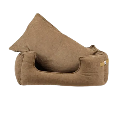 ZOOMALIN Panier rectangulaire antiderapant velours cotele sable 50x40x16cm