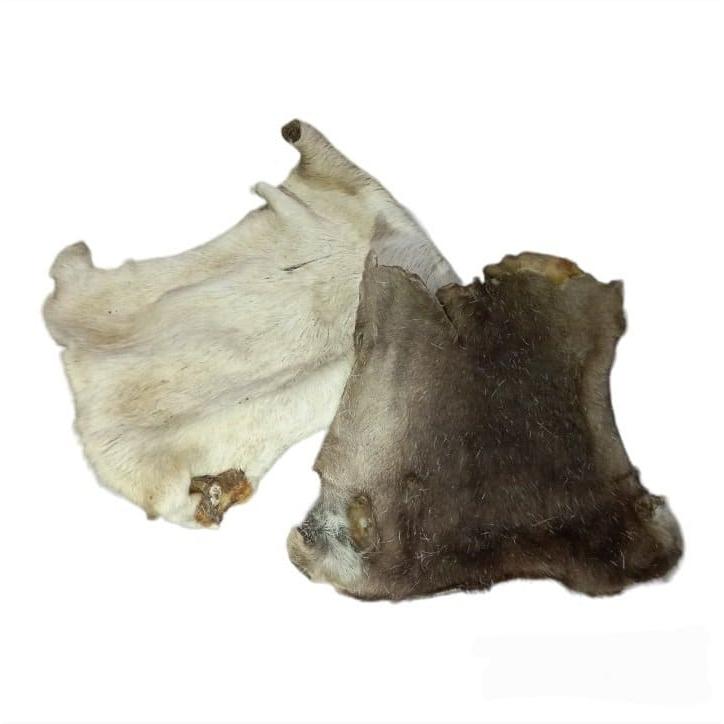 ZOOMALIN Plaque de Peau de Boeuf avec Poils Friandise Naturelle pour Chien 100% Boeuf