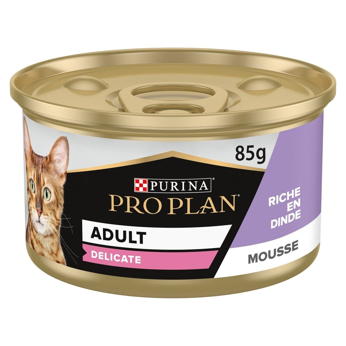 PRO PLAN Delicate Mousse Riche en Dinde Pâtée pour Chat Adulte Boîte 85g