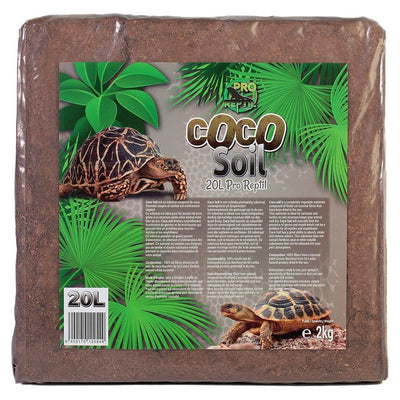 Bloc PRO REPTIL Coco Soil 20 L, étiquette