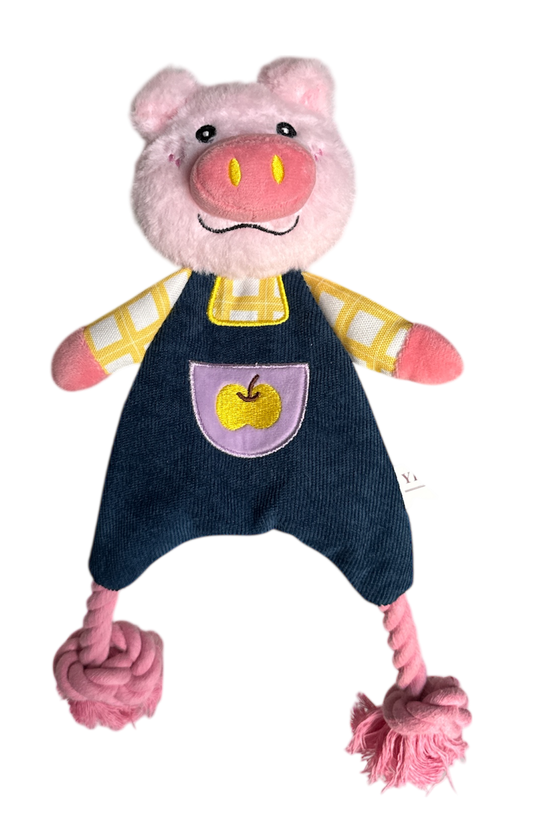 ZOOMALIN Jouet corde et peluche forme cochon 36cm