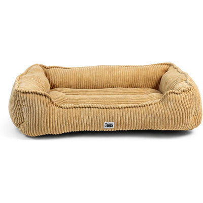 ZOOMALIN Panier rectangulaire antiderapant velours cotele vieux sable 65x45x20cm