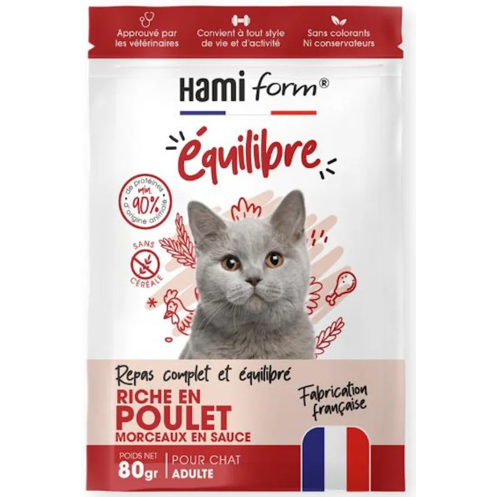 HAMIFORM Pack Repas Complet Poulet Chaton 10x80g