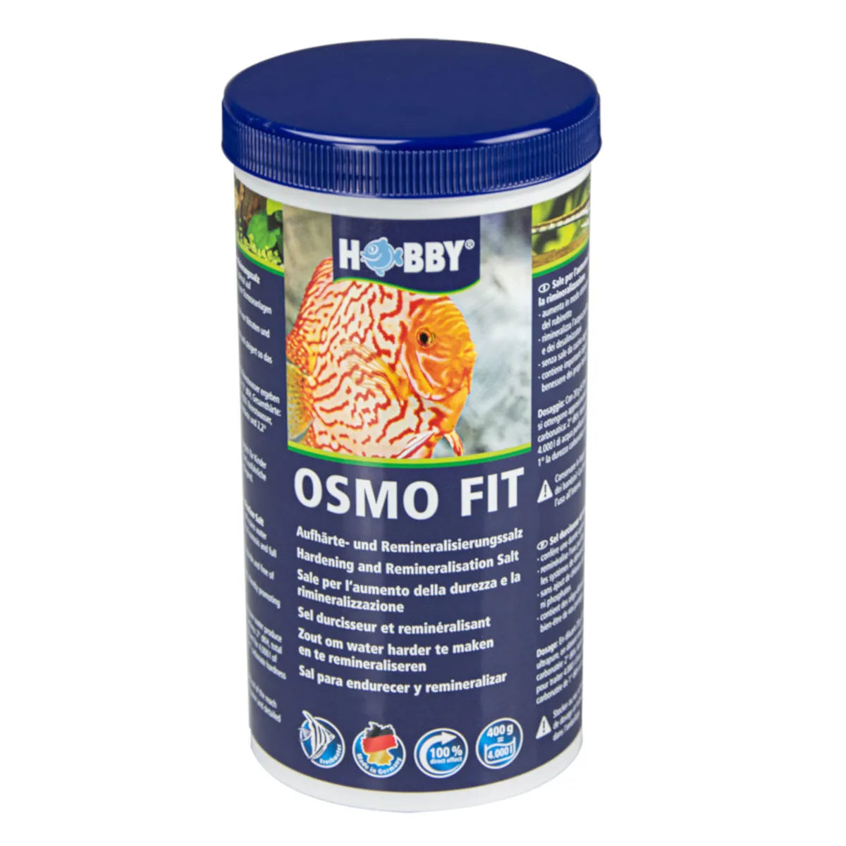 HOBBY-DOSHE AQUARISTIK Osmo Fit 400g Sel minéral pour reminéralisation et durcissement de l'eau osmosée