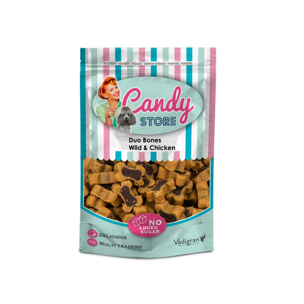 VADIGRAN Candy Duo Bones gibier et poulet 180 g