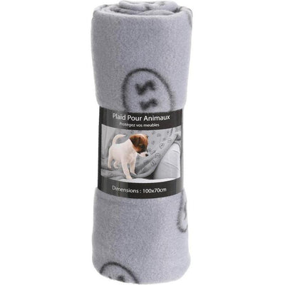 MON AMI LUKI Plaid Imprimé 100x70 cm Gris