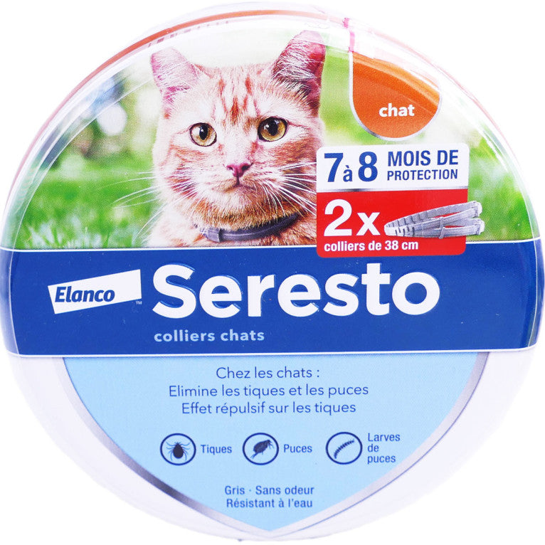 SERESTO Collier Antiparasitaire Chat 1 collier 38cm