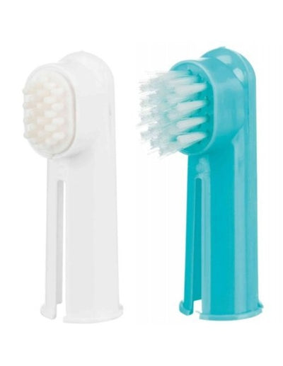 TRIXIE Set 2 Brosses à Dents Doigtier Chien et Chat