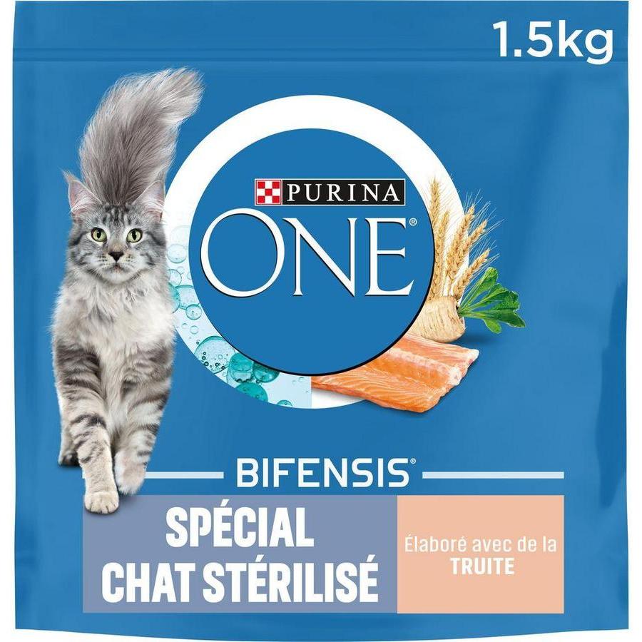 Spécial Chat Stérilisé - Truite et Blé 1,5 Kg