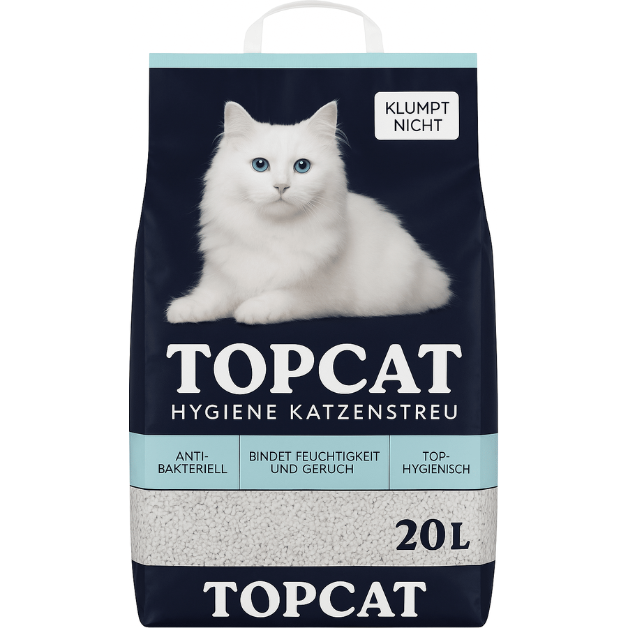 TOPCAT Catsan Litière pour Chat Hygiène Plus Blanche 20L