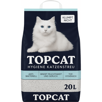 TOPCAT Catsan Litière pour Chat Hygiène Plus Blanche 20L