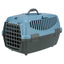 TRIXIE Capri 1 Box de Transport pour Petit Chien et Chat XS 32x31x48cm Gris Foncé et Bleu Pastel