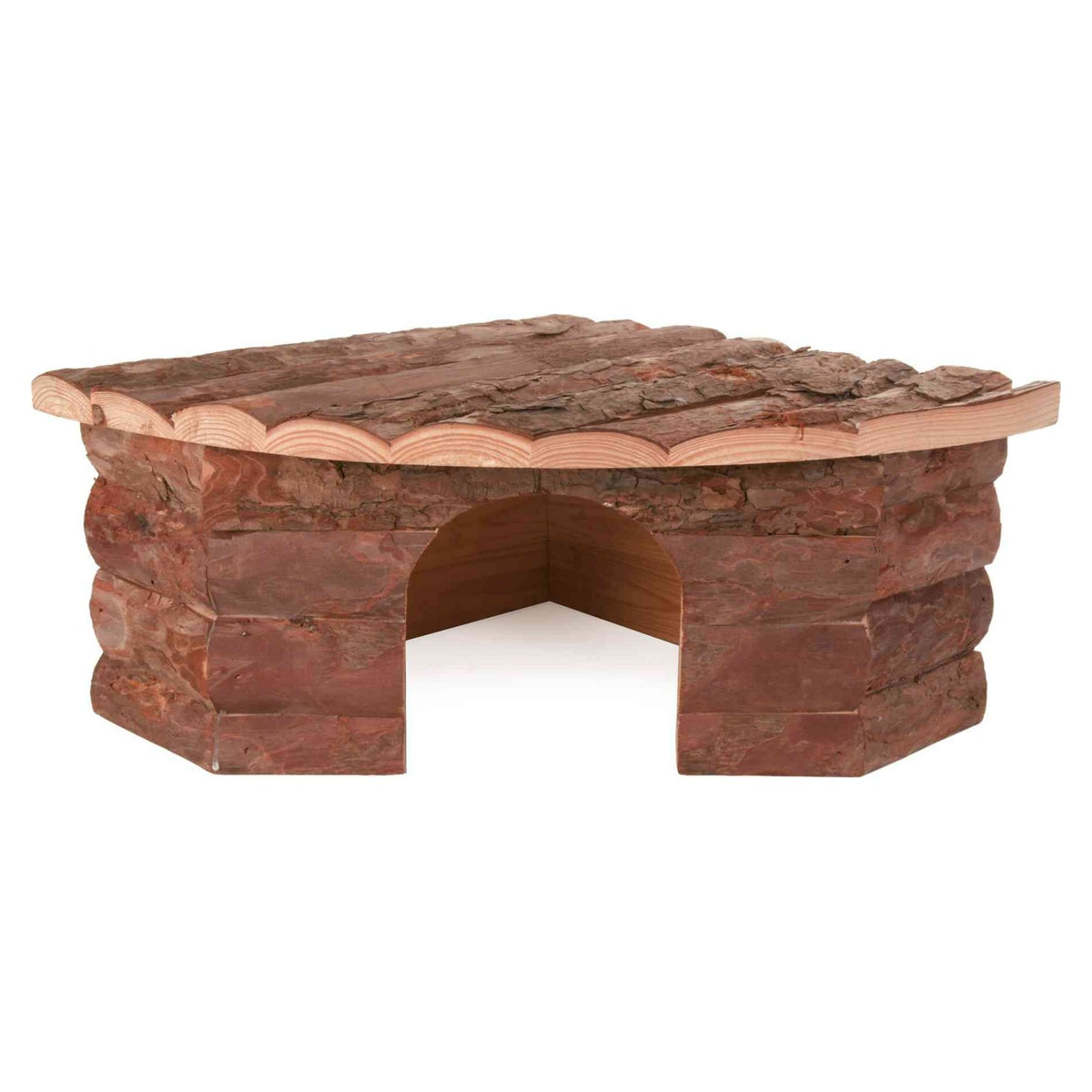 TRIXIE Jesper Maison d'Angle en Bois avec Plateforme pour Cochon d'Inde et Lapin Nain 42x15x30cm