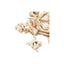 TRIXIE Jouet Naturel Feuille de Bananier Bois Luffa 42 cm pour Oiseaux