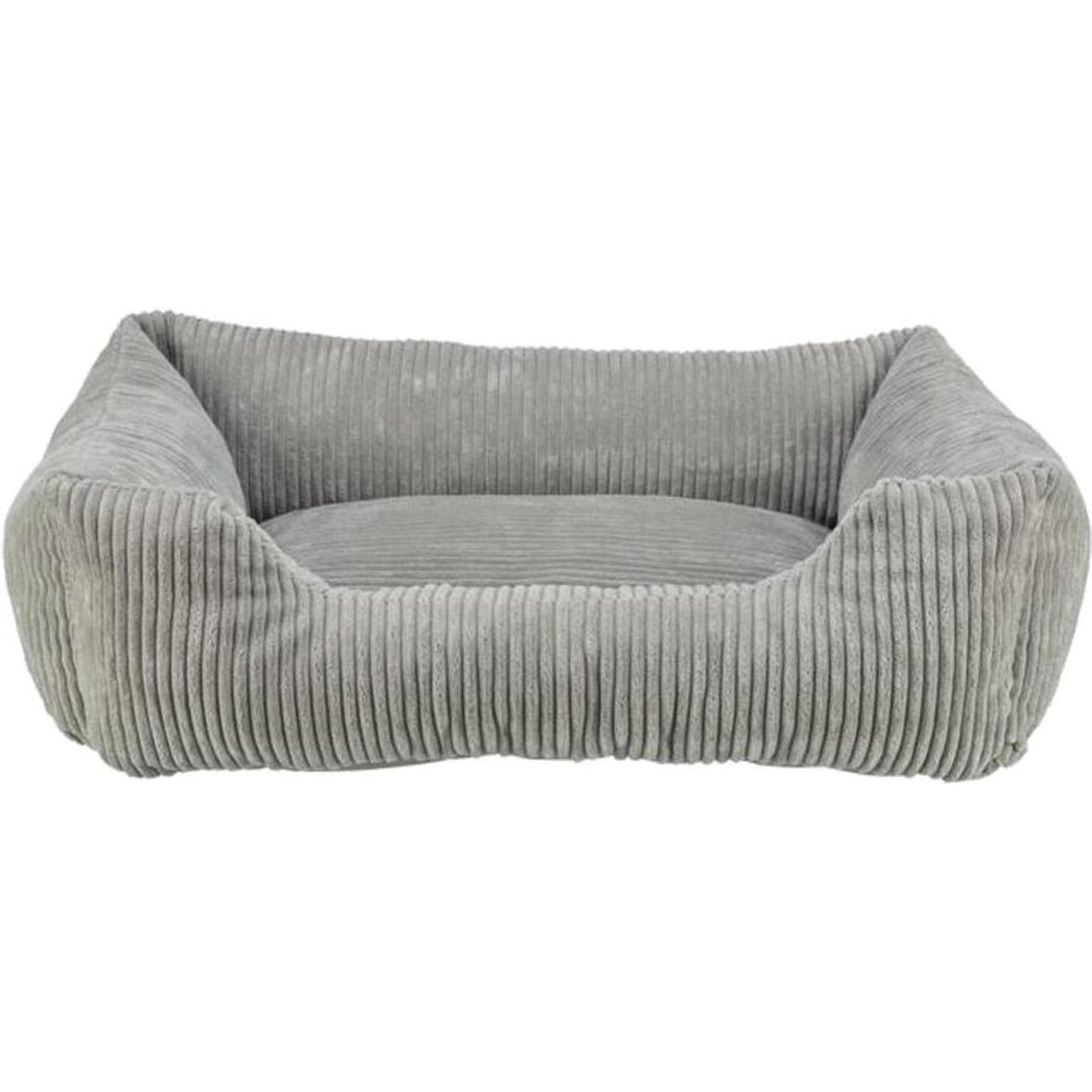 TRIXIE Couchage Jonna 70x50 cm Velours Côtelé Gris Fond Antidérapant