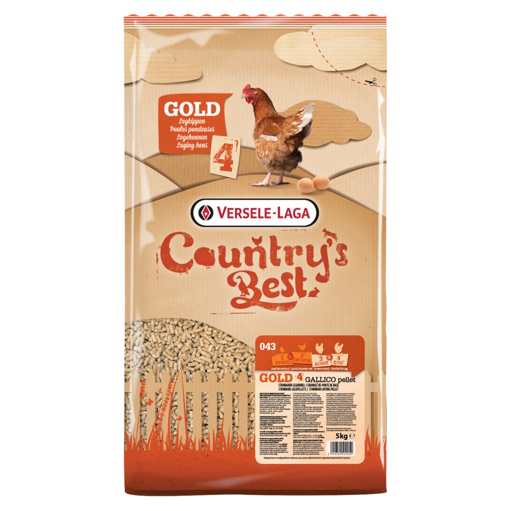 VERSELE-LAGA Country's Best Gold 4 Gallico Pellet Granulés de Ponte pour Poules 5kg