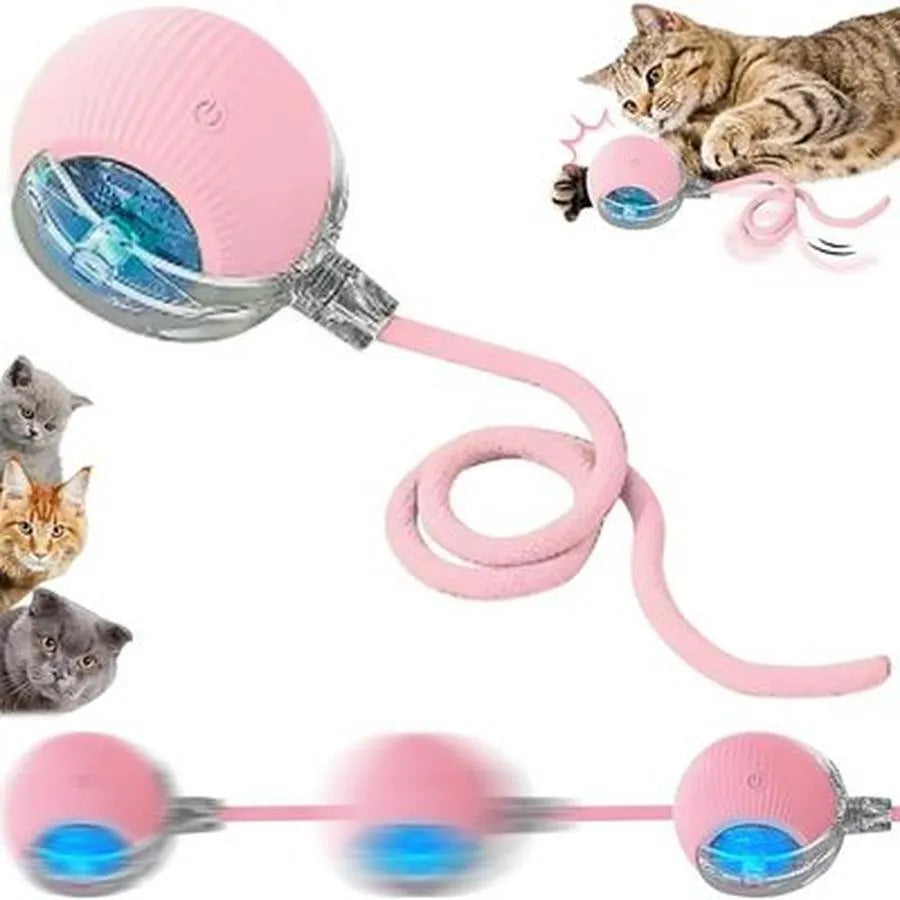 TRIXIE Canne à pêche avec balles CityStyle pour chat 40 cm Bois et Feutre Gris