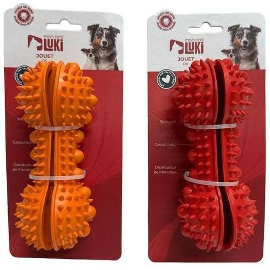 MON AMI LUKI Jouet Côtelette Sonore pour Chien et Chat Taille Unique Coloris Assortis