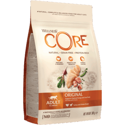 WELLNESS CORE Original Croquettes Chat Dinde Poulet 300g