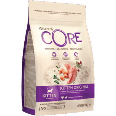 WELLNESS CORE Chaton Croquettes Dinde Poulet 300g