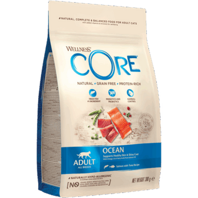 WELLNESS CORE Chat Croquettes Ocean Saumon & Thon 300g