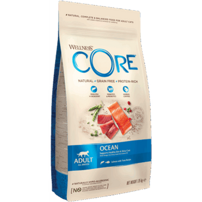 WELLNESS CORE Chat Croquettes Ocean Saumon & Thon 300g