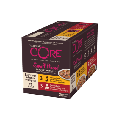 WELLNESS CORE Savoury Medleys Small Breed Butcher Selection Multipack 6 x 85g