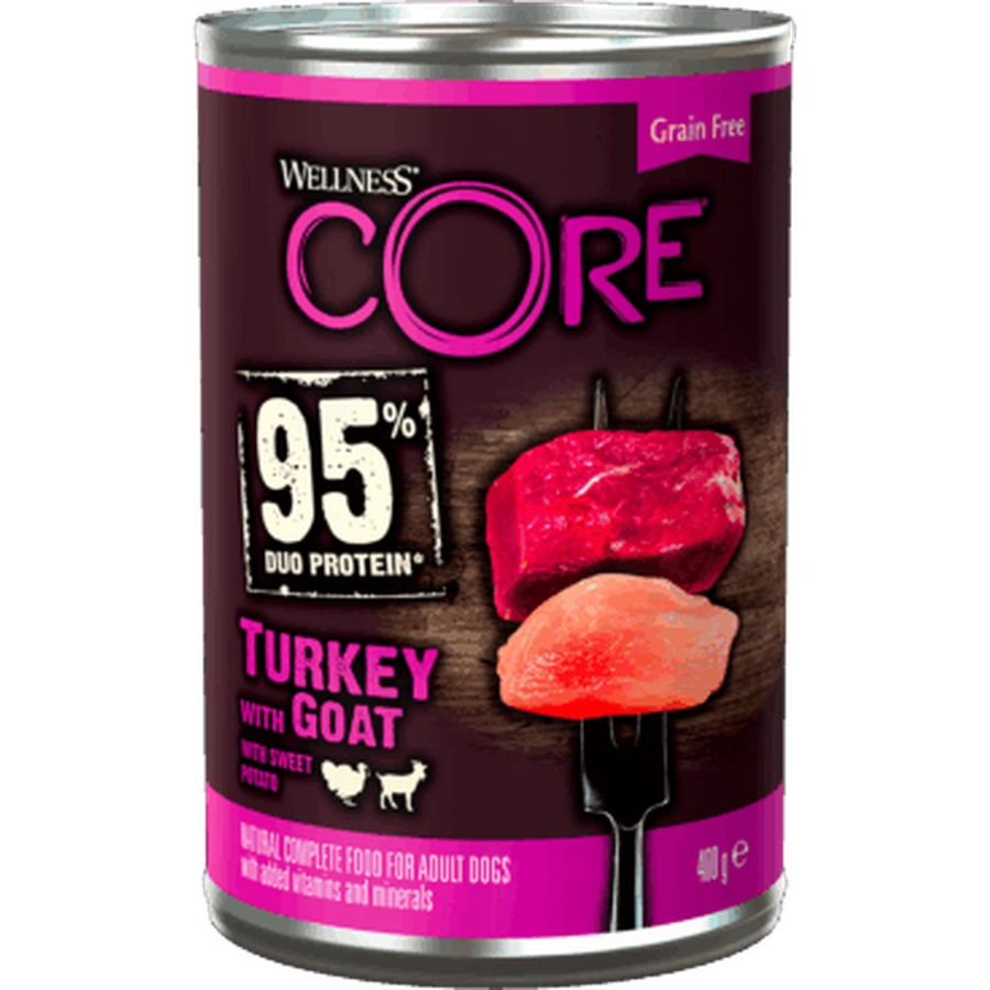 WELLNESS CORE 95% Dinde et Chèvre 400g