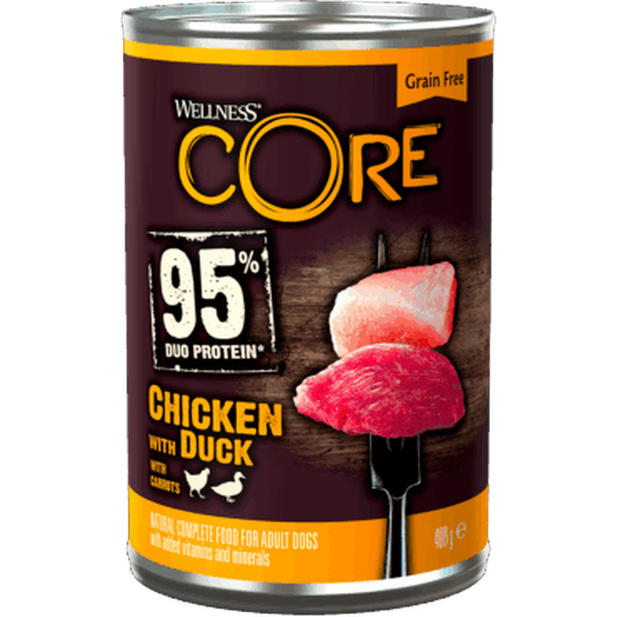 WELLNESS CORE 95% Poulet et Canard 400g