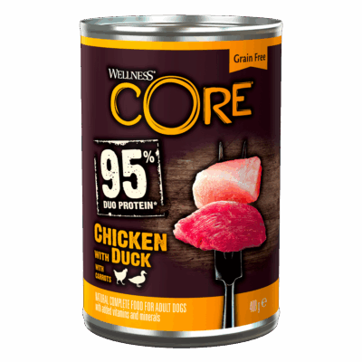 WELLNESS CORE 95% Poulet et Canard 400g